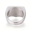 304 Stainless Steel Signet Rings for Men RJEW-D073-28-ASG-3