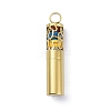 Ion Plating(IP) Openable 304 Stainless Steel Perfume Bottle Pendants STAS-D097-12G-1