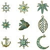 9 Styles Zinc Alloy Pendants FIND-FS0002-71-2