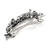 Flower Alloy Rhinestone Hair Barrettes PHAR-S604-01AS-04-3