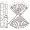 Unicraftale 20Pcs Stainless Steel Ruler TOOL-UN0001-35-1