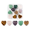 Valentine's Day Theme 10Pcs 5 Style Natural Gemstone European Beads G-LS0001-71-2