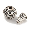 Tibetan Style Alloy 3 Hole Guru Beads FIND-A031-04AS-01-2