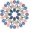 Resin Cameo Lady Head Cabochons CRES-CA0001-02-2