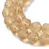 Electroplate Transparent Glass Beads Strands EGLA-I018-FA03-3