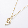 Stainless Steel Pendant Necklaces NJEW-I106-04G-3
