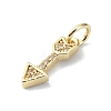 Brass Micro Pave Claer Cubic Zirconia Charms KK-H475-48G-2