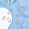 6Pcs 3 Styles Brass Spring Gate Rings KK-DC0004-94-4