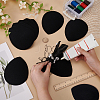 10Pcs EVA Cloth Teardrop Fascinator Hat Base for Millinery AJEW-FG0004-53A-3