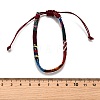 Adjustable Bohemian Style Cotton & Linen Cord Braided Bracelets for Friendship OB0004-24-4