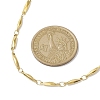 304 Stainless Steel Rectangle link Chain Necklaces NJEW-JN04746-02-4