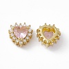 Rack Plating Brass Micro Pave Cubic Zirconia Beads KK-C007-12G-10-2