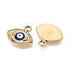 304 Stainless Steel Rhinestone Pendants STAS-N110-50B-G-2