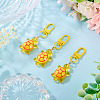 3Pcs Resin Tortoise Pendant Decorations HJEW-TA0001-39A-4