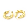 Brass Oval Wrap Hoop Earrings for Women EJEW-E273-01LG-2