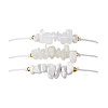 3Pcs 3 Styles Gemstone Braided Bead Bracelets BJEW-JB11146-07-1