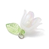 5Pcs Transparent Acrylic Pendants PALLOY-JF04703-02-5