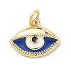 Brass Enamel Pendants KK-CBA3F25-04G-03-1