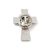 Cross Enamel Rhinestone Pin JEWB-C001-02B-2