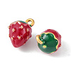 Brass Enamel Charms KK-G462-29MG-2