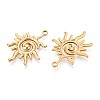 304 Stainless Steel Pendants STAS-T065-07G-2