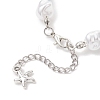 Synthetic Turquoise & Plastic Imitation Pearl & Glass Seed Bead Bracelets for Women BJEW-JB13227-4