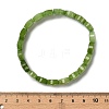 Oval Natural Malaysia Jade Beaded Stretch Bracelets G-P589-02A-06-5