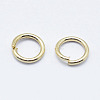 Electroplated Stainless Steel Open Jump Ring STAS-G152-02G-3x0.4-2