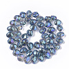 Electroplate Glass Beads Strands EGLA-S189-002B-01-2