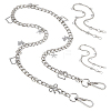 3Pcs Alloy Twisted Chain Bag Strap AJEW-FH00023-1