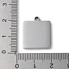 Non-Tarnish 304 Stainless Steel Pendants STAS-D025-03P-02-3