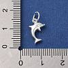 925 Sterling Silver Dolphin Charms STER-K180-09S-3