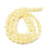 Natural Dyed White Jade Beads Strands G-C179-A6mm-08-3