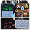 3Pcs Square/Horse Eye/Teardrop DIY Faceted Gemstone Cabochon Silicone Molds DIY-HY0002-70-5