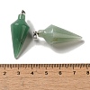 Natural Green Aventurine Pendants G-Z055-02P-10-3