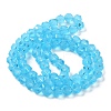 Electroplate Transparent Glass Beads Strands EGLA-I018-FA06-2