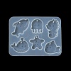 Starfish/Whale/Octopus Pendant DIY Silhouette Silicone Mold X1-DIY-K073-09A-4