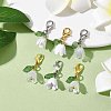 Flower Acrylic Pendant Decorations HJEW-JM01875-2