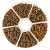 1 Box Iron Plated Jump Rings 4mm to 10mm in Diameter Antique Bronze for Jewelry Making IFIN-PH0001-06AB-NF-1