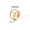 Stainless Steel Cuff Rings Fashion Jewelry for Women LV3247-14-1