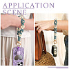 Cotton Braided Flower Pendant Decorations AJEW-TAC0030-032G-10-6