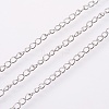 Tarnish Resistant 304 Stainless Steel Curb Chains CHS-F003-17P-A-1