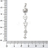 Brass Micro Pave Clear Cubic Zirconia Pendants KK-D101-01B-P-3
