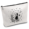 Custom Polycotton Moon Printed Canvas Storage Bags ABAG-WH0029-134-1