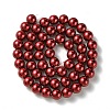 Eco-Friendly Dyed Glass Pearl Round Beads Strands HY-A008-8mm-RB038-2
