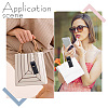 Portable Imitation Leather Chapstick Keychain Holder KEYC-WH0029-56C-6