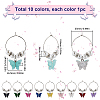 Brass Wine Glass Charms AJEW-SC0002-47-2