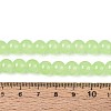 Baking Paint Imitation Jade Glass Round Bead Strands X1-DGLA-Q021-8mm-08-4