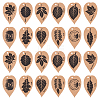 24Pcs 12 Styles Kraft Paper Plant Identification Cards DIY-WH0699-34-1
