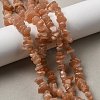 Natural Sunstone Chip Beads Strands G-E271-87-4
